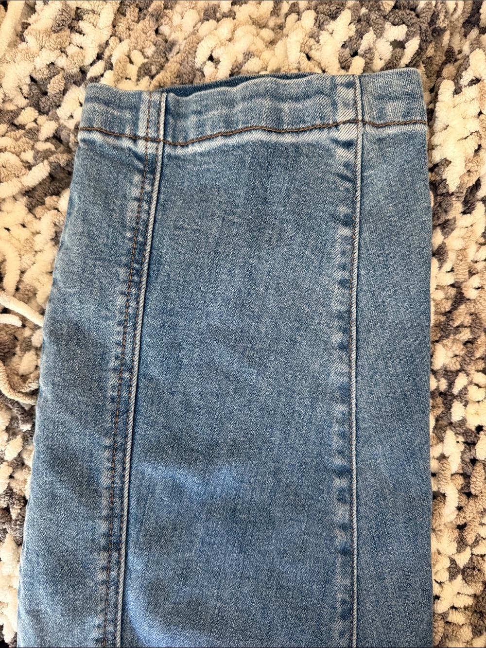 Kut from the Kloth Light Blue Wide-Leg Utility Jeans barrel style - Picture 6 of 6